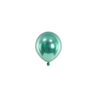 GLOBOS LATEX METAL VERDE 12 CM 50 UND