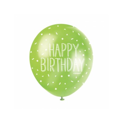 GLOBOS LATEX HBD MULTICOLOR 5 UND