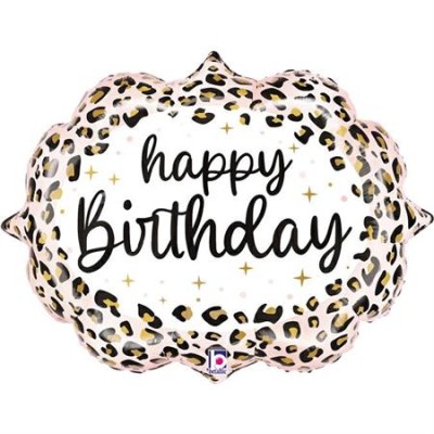 GLOBO HAPPY BIRTHDAY LEOPARDO 27'