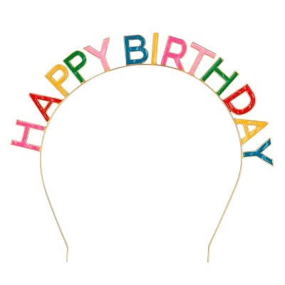 DIADEMA METAL HAPPY BIRTHDAY