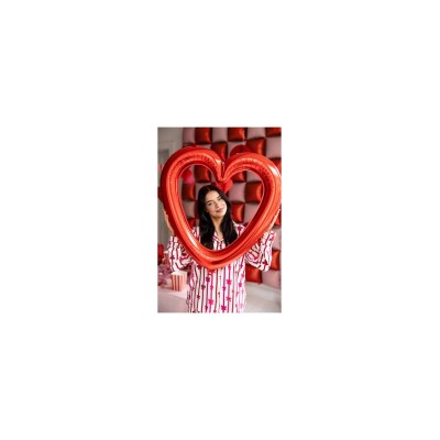 GLOBO FOIL CORAZON FORMA MARCO 86 CM