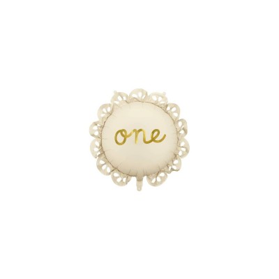GLOBO FOIL CON VOLANTES ¨ONE¨ 51 CM