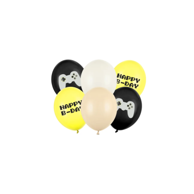 GLOBOS LATEX SET GAMER 6 UND