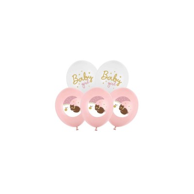 GLOBOS LATEX BABY GIRL 6 UND