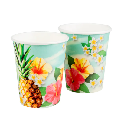 VASOS CARTON PARAISO 10 UND