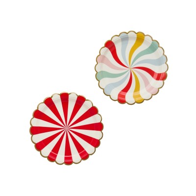 PLATOS PAPEL 22,5CM CIRCO 8 UND