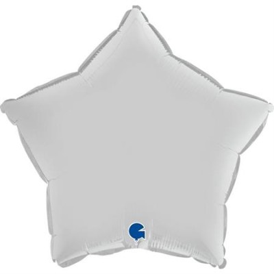 GLOBO FOIL ESTRELLA BLANCA SATIN 18'
