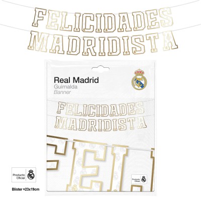 GUIRNALDA FELICIDADES MADRIDISTA