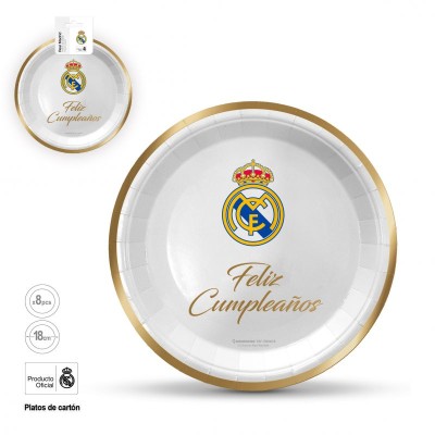 PLATOS REAL MADRID 18 CM 8 UND