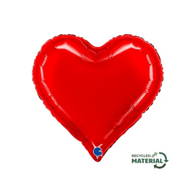 GLOBO CORAZON ROJO 45 CM- GRABO