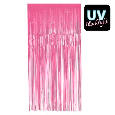 CORTINA METALIZADA NEON PINK 2 X 1 MTRS