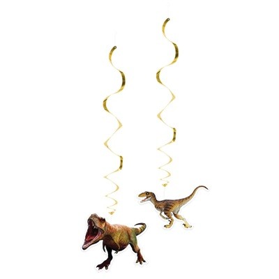 JUEGO DE 2 ESPIRALES DECORATIVAS T-REX