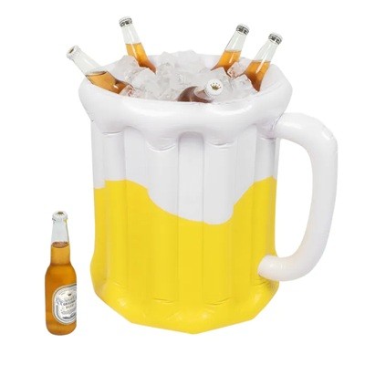 JARRA DE CERVEZA CON NEVERA INFLABLE