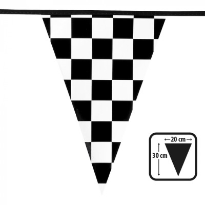 BANDERIN TRIANGULAR TEMA COCHES 6 MTRS