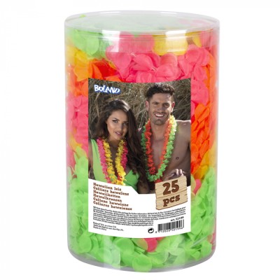 BOTE 25 COLLARES NEON 4 COLORES