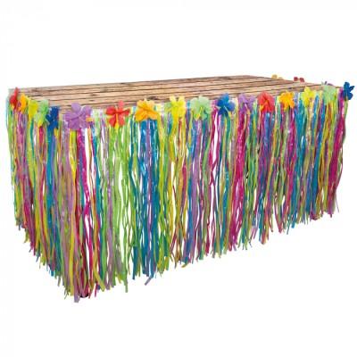 FALDA MESA HAWAIANA MULTICOLOR 3 MTROS