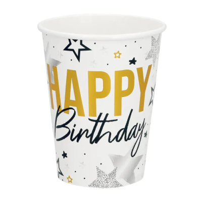 VASOS HAPPY BDAY 8 UND