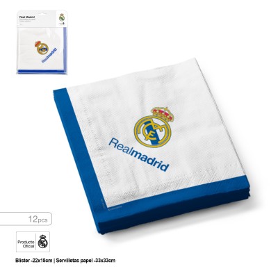 SERVILLETAS REAL MADRID 12 UND