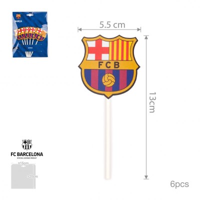 FCB TOPPERS ESCUDOS 6PCS