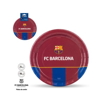 PLATOS 18 CM ESCUDO FONDO GRANA 8 UND