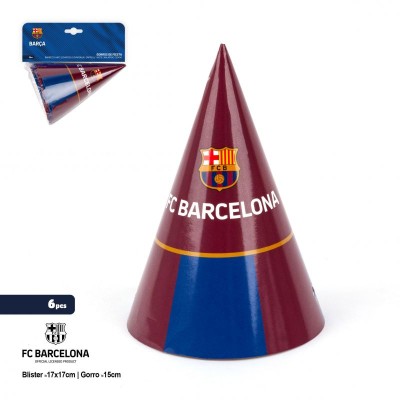 FCB GORRO 15CM 6PCS GRANA Y FRANJAS MASTERBRAND FC BARCELONA