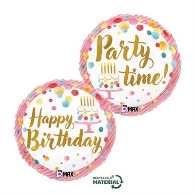GLOBO FOIL SATIN BIRTHDAY PARTY 18'