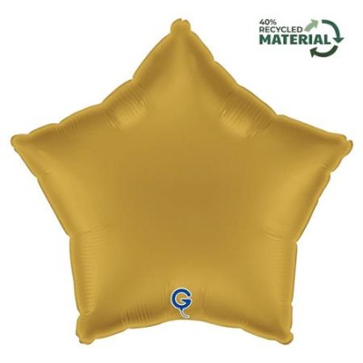 GLOBO ESTRELLA ORO SATIN 18'