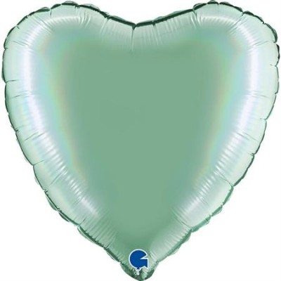 GLOBO CORAZON HOLOGRAFIC TIFFANY 18'