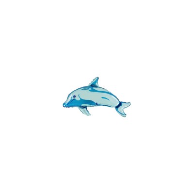 GLOBO FOIL DELFIN AZUL 88 CM