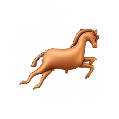 GLOBO FOIL CABALLO MARRON 125 CM
