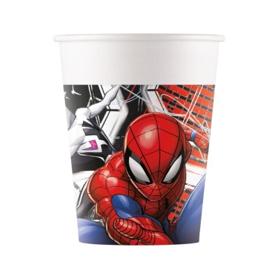 VASOS CARTON SPIDERMAN 8 UND