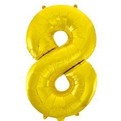 GLOBO FOIL 86 CM-ORO N.8
