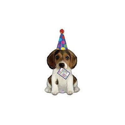 GLOBO FOIL PERRITO HAPPY BIRTHDAY 104 CM