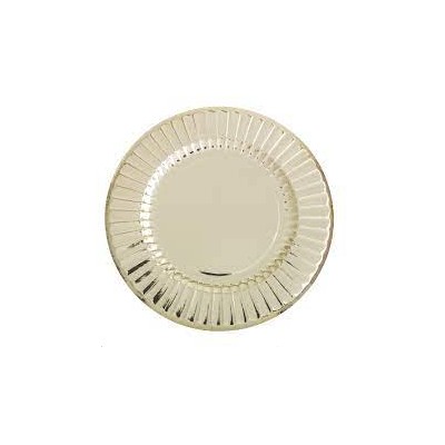 BAJOPLATO ORO 33 CM 6 UND