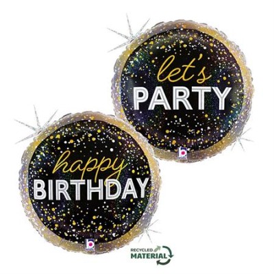 GLOBO FOIL LET'S PARTY 18'