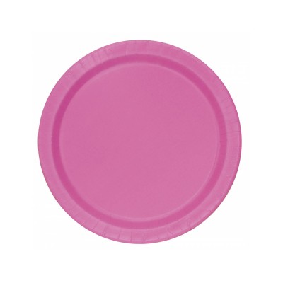 PLATOS CARTON FUCSIA 23 CM 8 UND