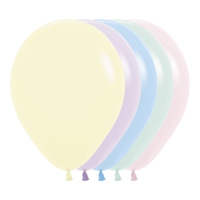 GLOBO LATEX R5 SURTIDO PASTEL 100 UND