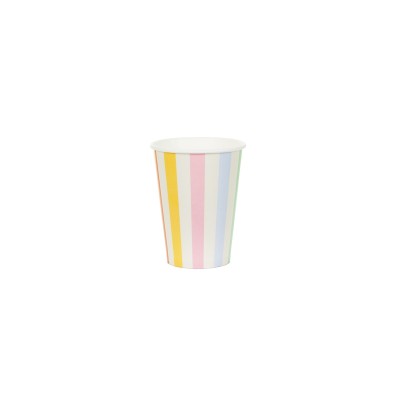 VASOS LINEAS PASTEL 400 ML 6 UND