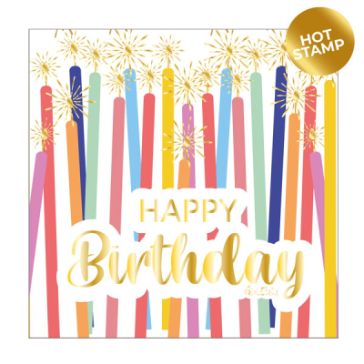 SERVILLETAS HAPPY BDAY VELAS 16 UND