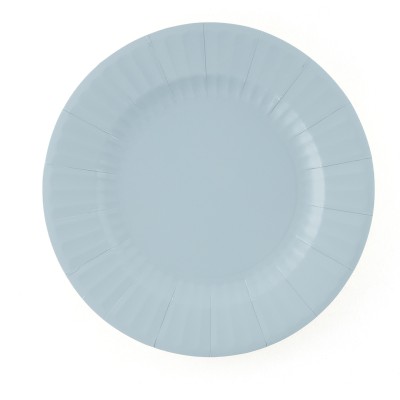 PLATOS AZUL BEBE 27 CM 8 UND - GIVI