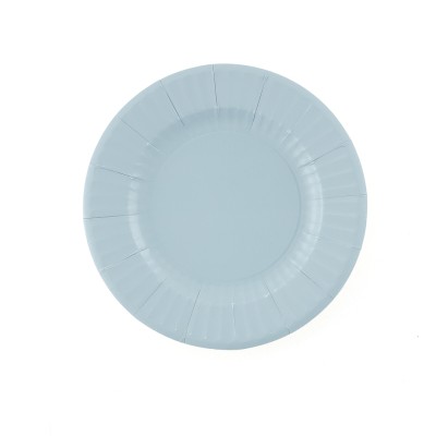 PLATOS AZUL BEBE 21 CM 8 UND - GIVI
