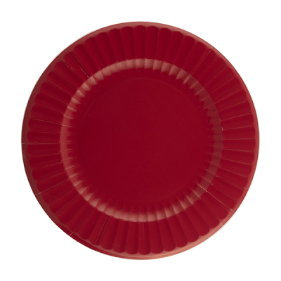 PLATOS ROJO GIVI 21 CM 8 UND