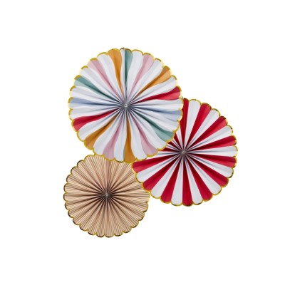 DECORACIONES ABANICO CIRCO 32/36/40CM