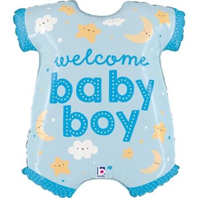 GLOBO FOIL BODY BABY BOY 79 CM
