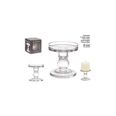 CANDELABRO CRISTAL BOLA S 9CM