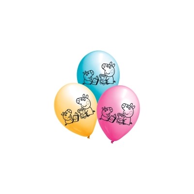 GLOBOS LATEX  PEPPA PIG 6 UND