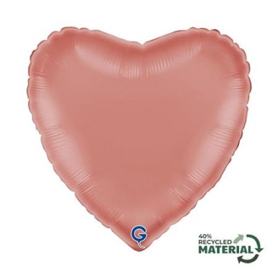 GLOBO FOIL SATIN ROSA ORO 18'