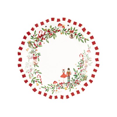 PLATO CHRISTMAS VINTAGE 21 CM 8 UND