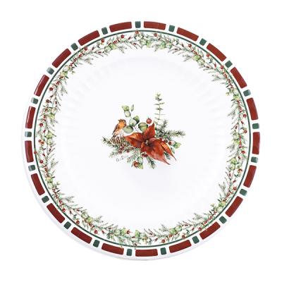 PLATOS CARTON CHRISTMAS EVE 27 CM 8 UND
