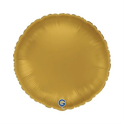 GLOBO FOIL CIRCULO SATIN ORO 18'